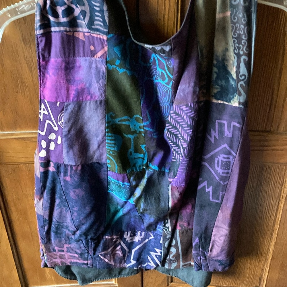 Multicolor Patchwork Women's Top - image 2